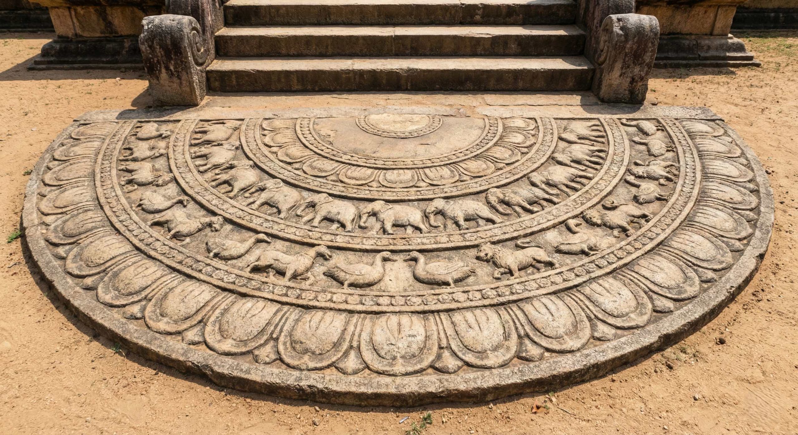Moon Stone in Anuradhapura